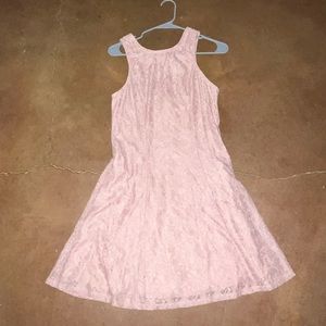 Blush Pink Lace Dress